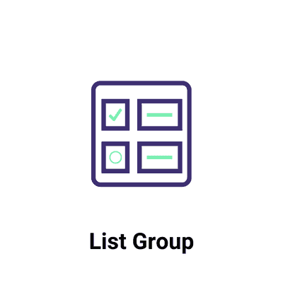 Module premium List Group.