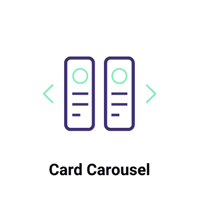 Module premium Card Carousel.