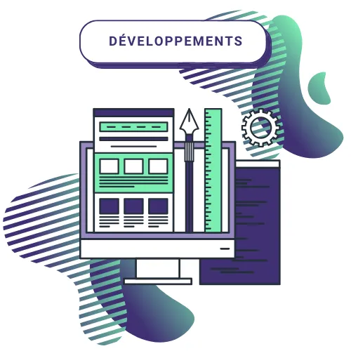 Deuxième étape principale du service de création de site web au Maroc proposé par l'entreprise Baleez : les développements du site web du client.