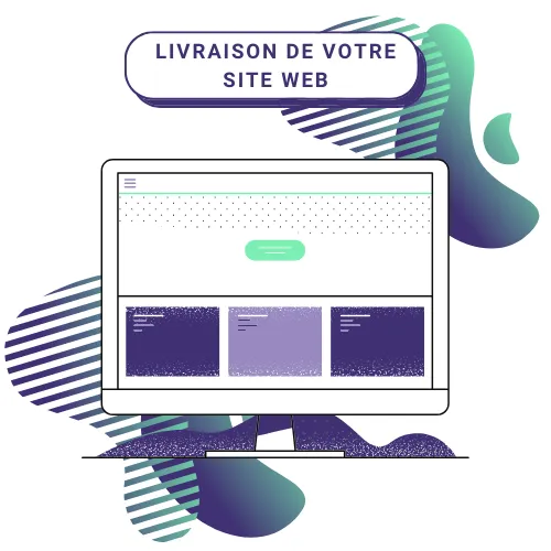 Troisième étape principale du service de création de site web au Maroc proposé par l'entreprise Baleez : la livraison du site web du client.