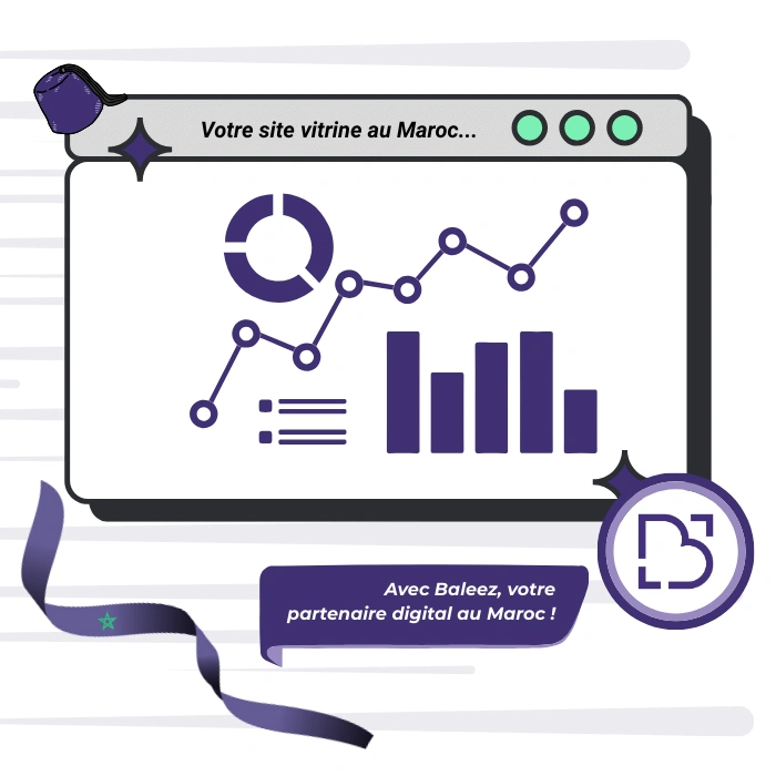 Création de site vitrine au Maroc proposé par l'entreprise Baleez.