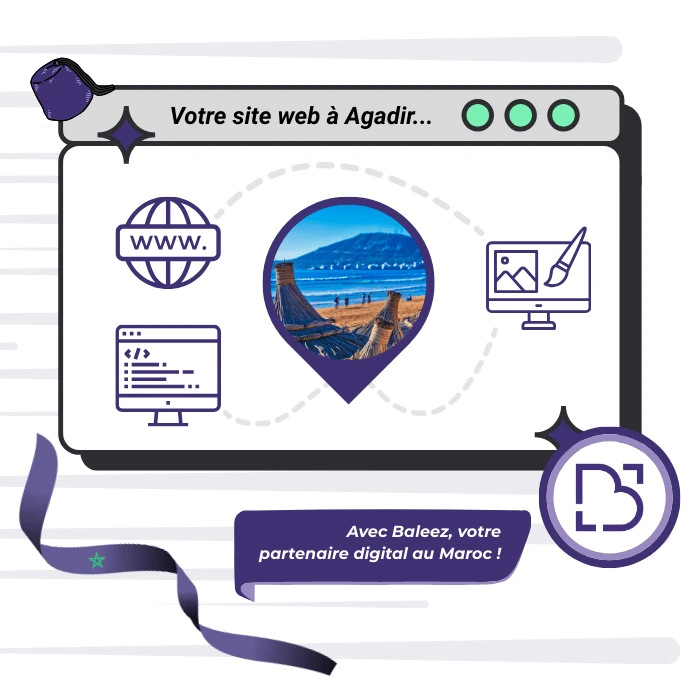 Création de site web à Agadir proposé par l'entreprise Baleez.