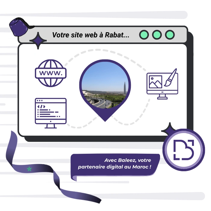 Création de site web à Rabat proposé par l'entreprise Baleez.