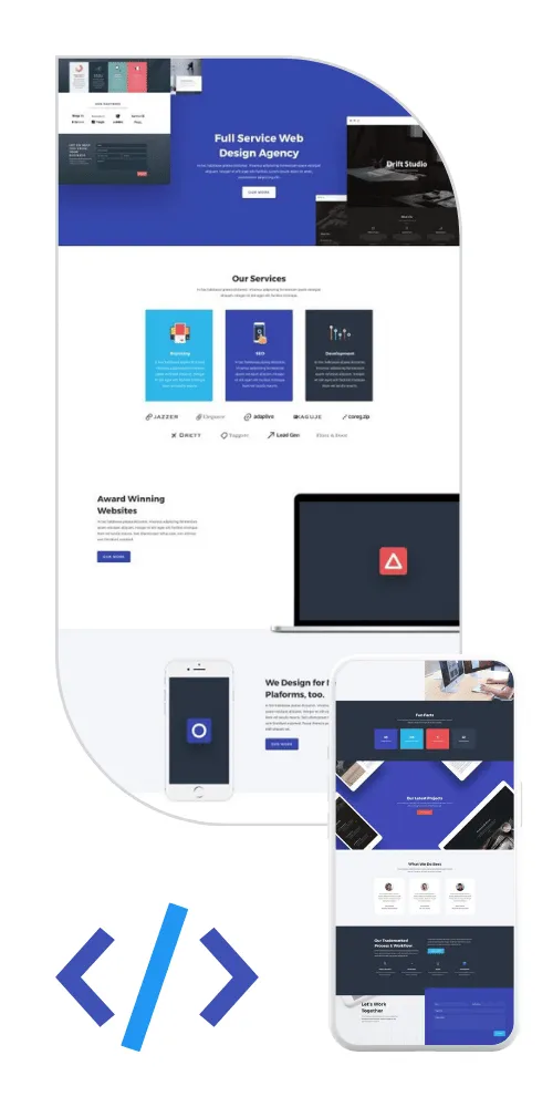 Design concepteur de site web.