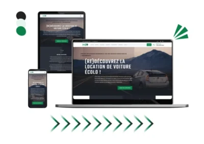 Design site YHZO réalisé par Baleez (version ordinateur - tablette - téléphone).