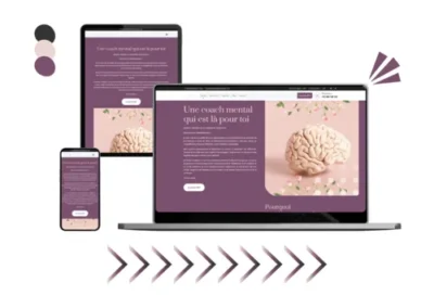 Design site antidépressoeur réalisé par Baleez (version ordinateur - tablette - téléphone).