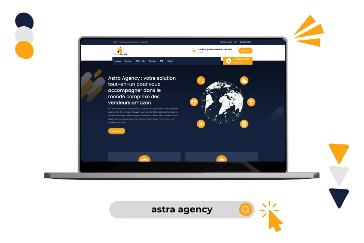 Design site astra agency ordinateur Design site antidépressoeur réalisé par Baleez (version ordinateur).