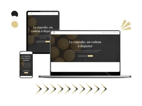 Design site kitchen by n réalisé par Baleez (version ordinateur - tablette - téléphone).