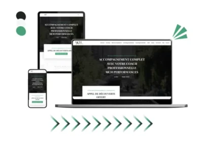 Design site mch performances réalisé par Baleez (version ordinateur - tablette - téléphone).