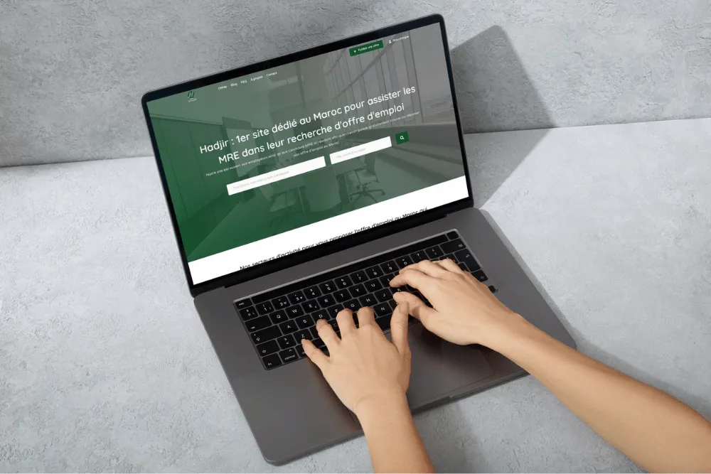 Internaute sur site hadjir.