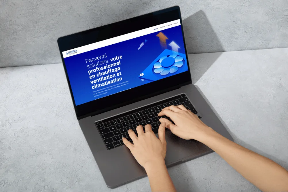 Internaute sur site pacventil solutions.