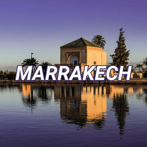 Ville de Marrakech (où est proposé le service de création de sites web de Baleez).
