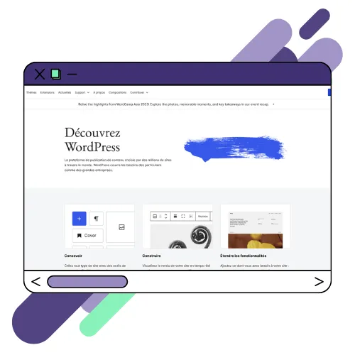 Outil WordPress utilisé chez Baleez.