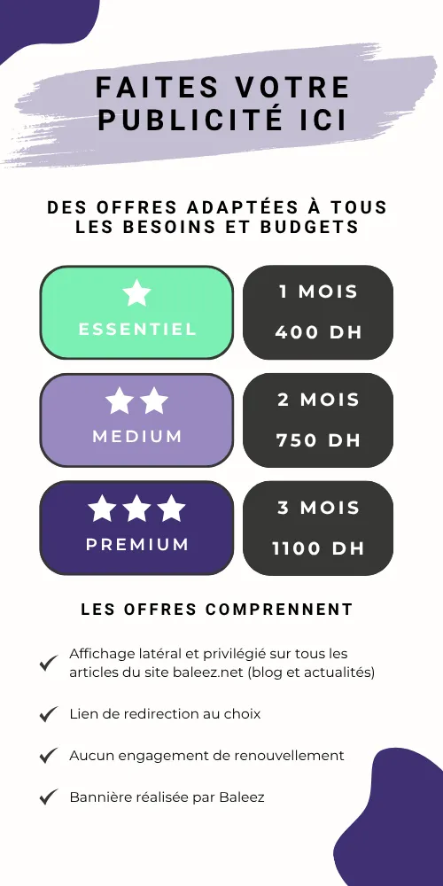 Espace publicitaire de Baleez.