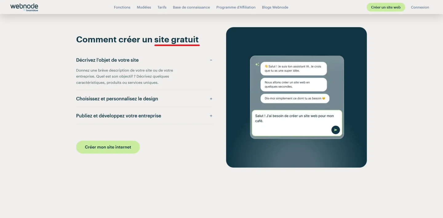 Site Webnode.