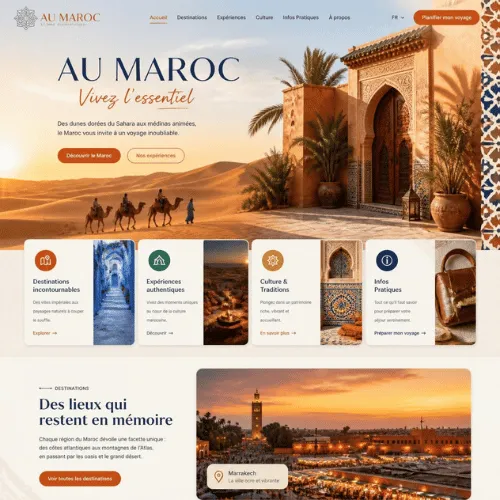 Service de Baleez pour la création de landing pages au Maroc.